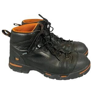 Timberland Mens Black Work Boots Steel Toe Pro Endurance Size 15